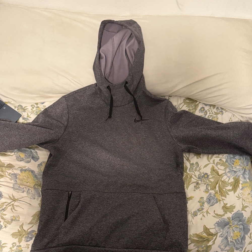 Nike Men's Charcoal Hoodie Sweater